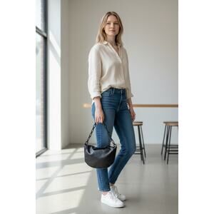 All Saints Madea Mini Chain Bag 100% Luxury Lamb Leather Satchel NWT